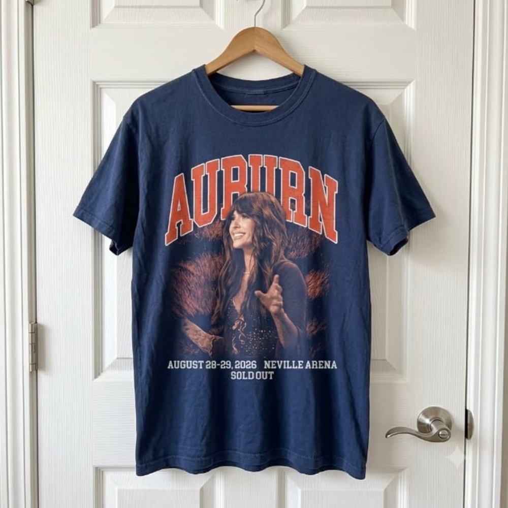Auburn Ella Langley Graphic Tee - Navy Concert T-Shirt